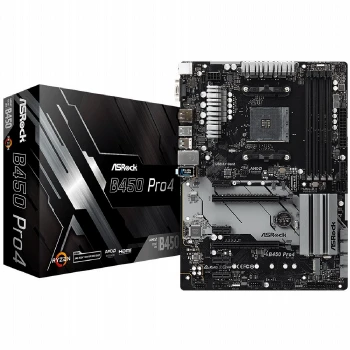 ASROCK Main Board Desktop B450 PRO4 (AM4 B450