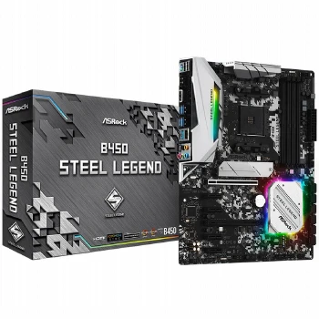 ASROCK Main Board Desktop B450 STEEL LEGEND (AM4