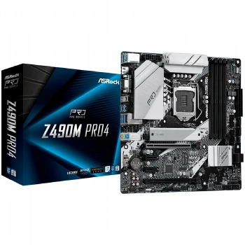 ASROCK Main Board Desktop Z490M PRO4 (S1200