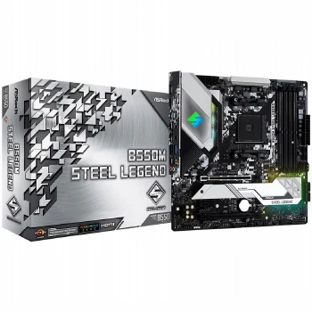 ASROCK Main Board Desktop B550M STEEL LEGEND (4xDDR4