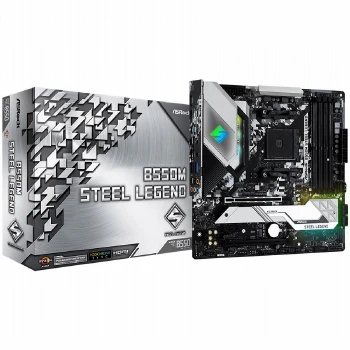ASROCK Main Board Desktop B550M STEEL LEGEND (AM4