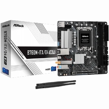 ASROCK MB B760 LGA1700 2 x DDR4 1 x HDMI 1 x DisplayPort 1 x M.2 4 x SATA3 Mini-ITX