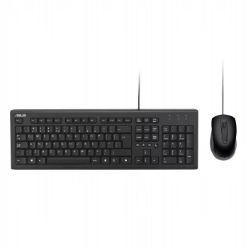 Asus U2000 KEYBOARD+MOUSE/BK/UI//WIN11/COPILOT, Wired, Black