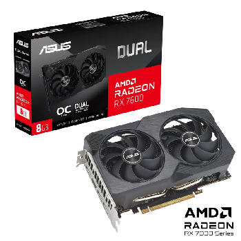 Видео карта Asus DUAL-RX7600-O8G-V2