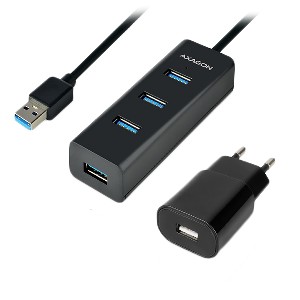 AXAGON HUE-S2BP 4x USB3.0 Charging Hub 1.2m Cable