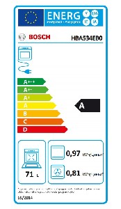 Фурна, Bosch HBA534EB0