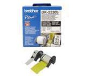 Brother DK-22205 Roll White Continuous Length Paper Tape 62mmx30.48M (Black on White)