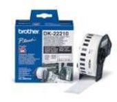 Brother DK-22210 Roll White Continuous Length Paper Tape 29mmx30.48M (Black on White)