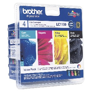 Brother LC-1100BK/C/M/Y VALUE BP Ink Cartridge Standard Set