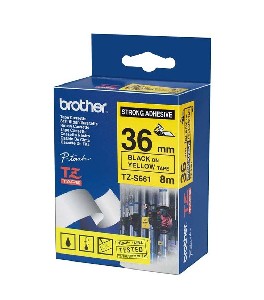 Brother TZ-661 Tape Black on Yellow