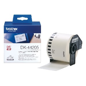 Brother DK-44205 White Removable Paper Tape 62 mm x 30.48 m