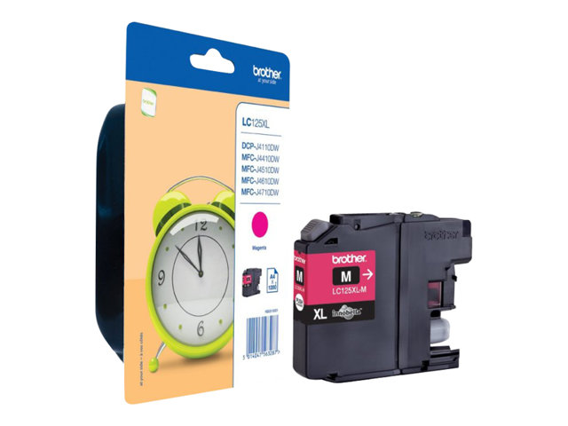 BROTHER LC-125XL ink cartridge magenta high capacity 1.200