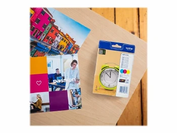 BROTHER LC-125XL ink cartridge cyan magenta and yellow