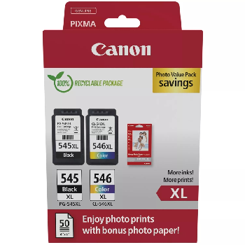 Canon PG-545XL/CL-546XL PVP + Canon Photo Paper