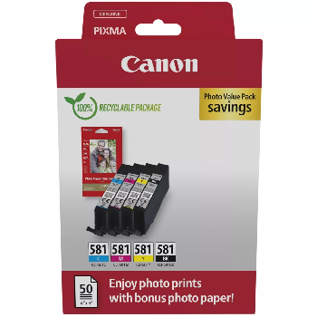 Canon CLI-581 C/M/Y/BK Photo Value Pack