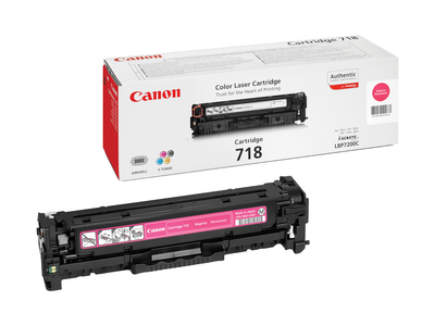 CANON 718 toner cartridge magenta standard capacity 2.900