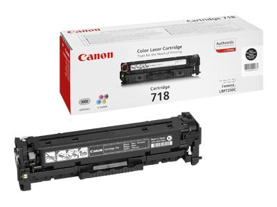 CANON 718 toner cartridge black standard capacity 3.400