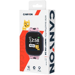 Canyon Kids smartwatch, CNE-KW34PP, 1.44 inch colorful screen
