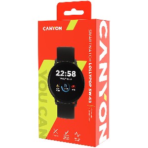 Canyon Smart watch, CNS-SW63BB, 1.3inches IPS full touch screen