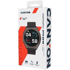 Canyon Smart watch Realtek 8762DK LCD 1.3" LTPS 360X360px, CNS-SW86BB, TP G+F 1+gesture