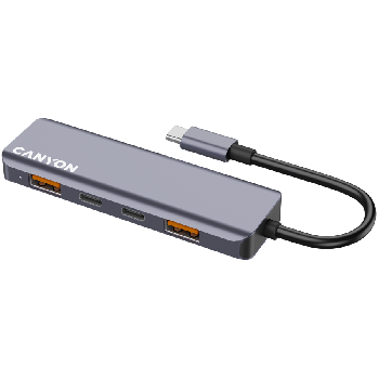 CANYON hub DS-18 5in1 USB-C Grey