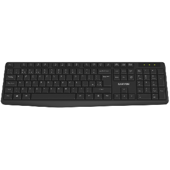 CANYON keyboard KB-W01 Wireless Black EN/BG