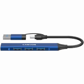 CANYON hub DS-02 4in1 USB-A/C Blue