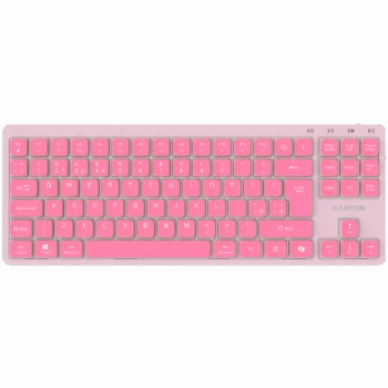 CANYON Keyboard OnType 10 Low Profile EN Wired Pink