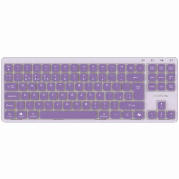 CANYON Keyboard OnType 10 Low Profile EN Wired Violet