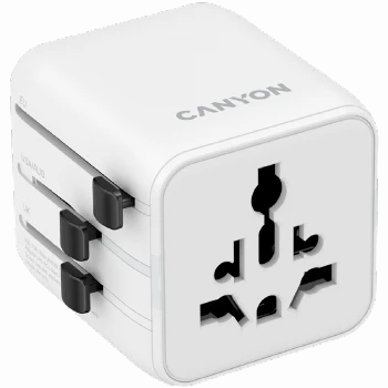 CANYON Travel Adapter OnTour One EU/UK/US/AUS   White