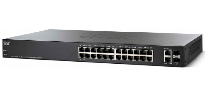 Cisco SF220-24P 24-Port 10/100 PoE Smart Plus Switch