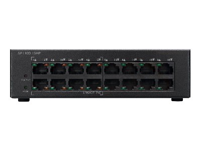 Cisco SF110D-16HP 16-Port 10/100 PoE Desktop Switch