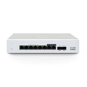 Cisco Meraki MS130-8X Cloud Mgd. 6GE + 2x(2.5GE) 120W PoE Switch