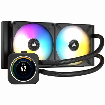 CORSAIR iCUE H100i ELITE LCD Display Liquid CPU Cooler