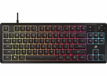 Геймърскa мембранна клавиатура Corsair K55 Core RGB -