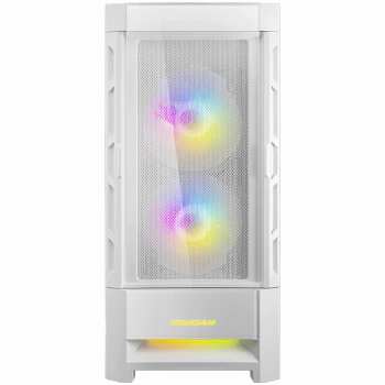 COUGAR DUOFACE RGB (White), Mid Tower, Tempered Glass + Mesh Front Panels, 3x 140 ARGB