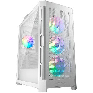 COUGAR DUOFACE PRO RGB White, Mid-Tower, Tempered Glass + Airflow front panels, 4x 120mm