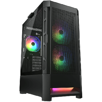 COUGAR | Duoface RGB Black | PC Case | Mid Tower / Airflow Front Panel / 2 x 140mm& 1x