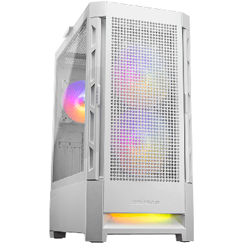 COUGAR | Duoface RGB White | PC Case | Mid Tower / Airflow Front Panel / 2 x 140mm& 1x