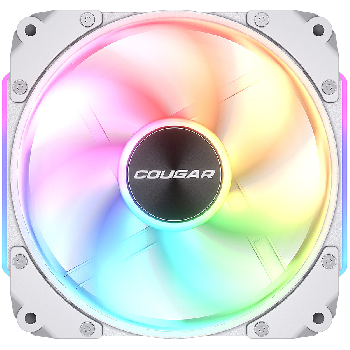 Cougar fan APOLAR 120 ARGB White, Fan Speed 600-2200 RPM±200RPM, Air Flow 75.38 CFM ±