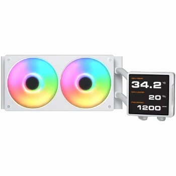 COUGAR Poseidon Vistek Pro ARGB 240 AiO Liquid Watercooling - White