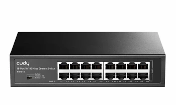 Cudy FS1016 16-Port 10/100 Mbps Metal Switch, 16 10/100 Mbps RJ45 Ports