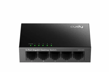 Cudy GS105 5-Port Gigabit Metal Switch, 5 10/100/1000M RJ45 Ports, Desktop Metal