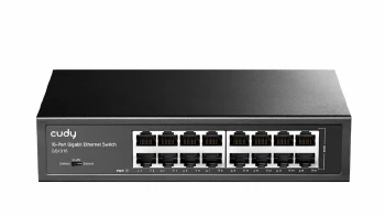 Cudy GS1016 16-Port Gigabit Switch, 16 10/100/100M RJ45 Ports Rack-mountable