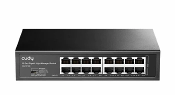 Cudy GS1016E 16-Port Gigabit Light Managed Switch, 16 Gigabit RJ45 Ports