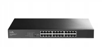 Cudy GS1024E 24-Port Gigabit Rackmount Light Managed Switch, 24 Gigabit RJ45