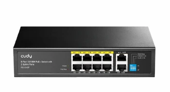 Cudy FS1010P 8-Port 10/100M PoE+ Switch with 2 Uplink Ports 120W 8-Port 10/100M