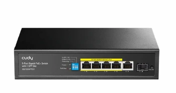 Cudy GS1005PTS1 5-Port Gigabit PoE+ Switch with 1 SFP Port 120W5-Port