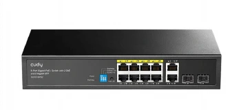 Cudy GS1010PS2 8-Port Gigabit PoE+ Switch with 2 Gigabit Uplink ports and