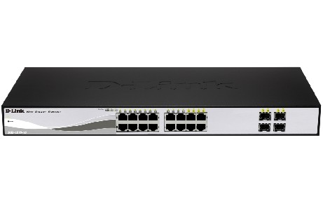 D-Link 16-port 10/100/1000 Gigabit Smart Switch + 4 SFP